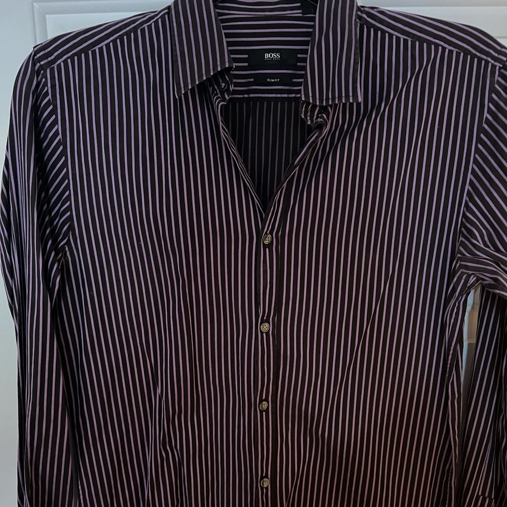 Hugo Boss Slim Fit Dress Shirt 15 1/2 34/35